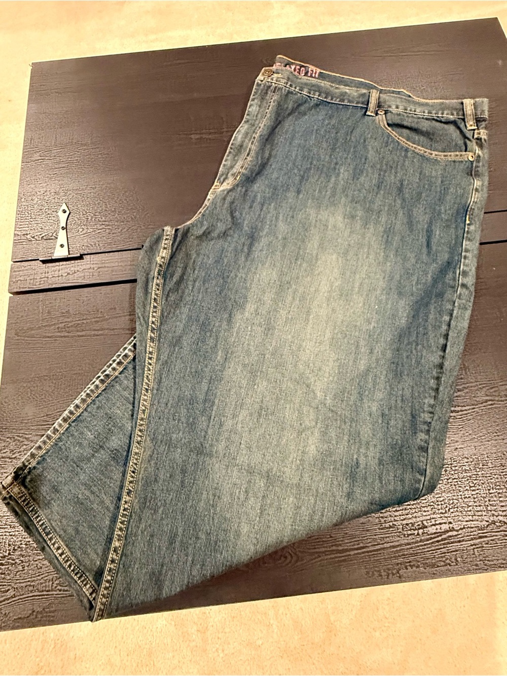 Relaxed Fit Men's Light Blue Denim Jeans